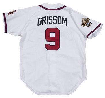 1995 Marquis Grissom Game Used World Series Atlanta Braves Home Jersey – World Series Champions Season